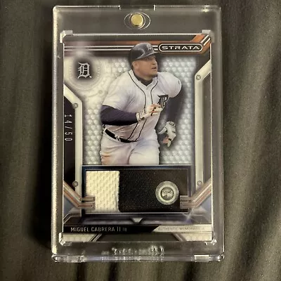 2016 Topps Clearly Authentic Relic Card -black Miguel Cabrera /50  • $100