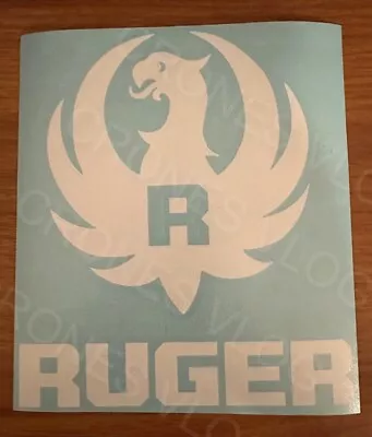 Ruger Firearms Logo Window DECAL/STICKER 8” White • $6