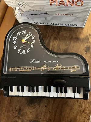 New Quartz Grand Piano Alarm Clock  Keys Move Plays Beethoven Für Elise Box • $30