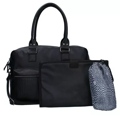 Nappy Bag Kidzroom Vienna Black Diaper Bag • $139.95