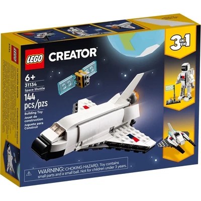 $16.95 • Buy LEGO Creator 3-in-1 Space Shuttle Astronaut Figure Spaceship 31134 (144 Pieces)