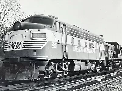 DH) Artistic Photograph 1974 Western Maryland Railroad Train Engine 234 • $14.50