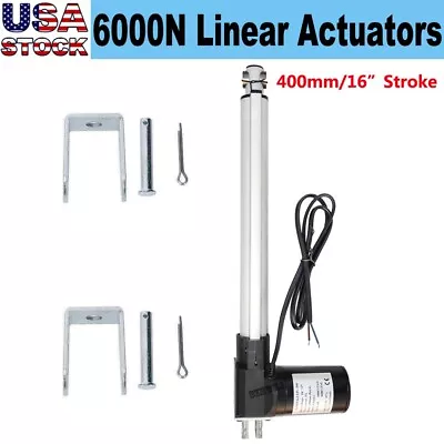 Quality Linear Actuator 12V 1320LBS 6000N 16inch 400mm Stroke Electric DC Motor • $48.99