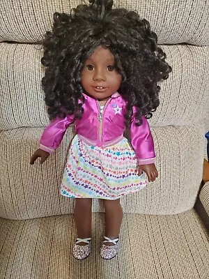 American Girl Truly Me Doll 67-Curly Dark Brown Hair Brown Eyes Dark Skin- • $60