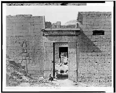 Photo:Entrance To Temple Medinet Habu-Egypt--Thebes--1850's • $9.99