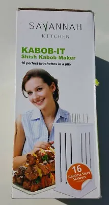 Kabob It Shish Kabob-It Brochette Maker W *15* Stainless Steel Skewers Home BBQ • $17.50