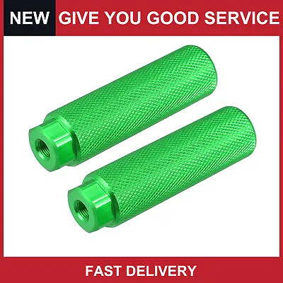 Universal Aluminum Alloy Rear Foot Peg Green For MTB Bicycle 3/8  Axle Pack Of 2 • $12.04