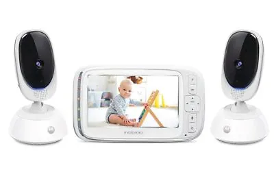 Motorola Comfort75-2 Video Baby Monitor - Infant Wireless Camera With Remote • $54.99