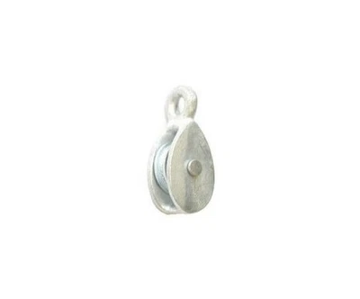 £33.48 • Buy 38mm Galvanised Single Awning Pulley - Nylon Wheel - Line Pulling Rope 261