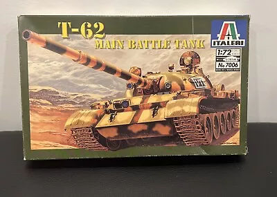 New - Italeri 1:72 Scale No 7006 T-62 Main Battle Tank Model Kit • $15.99