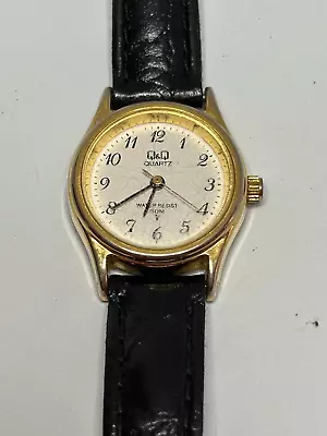 Working Vintage Ladies Gold Q&Q Citizen Quartz Watch  GF • $18