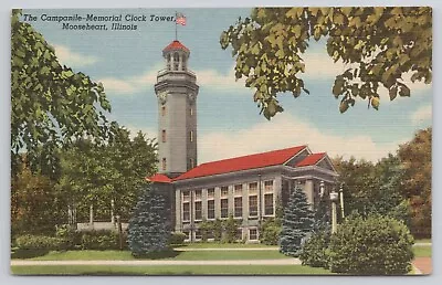 Campanile Memorial Clock Tower Mooseheart Illinois Loyal Order Of Moose Postcard • $4.69