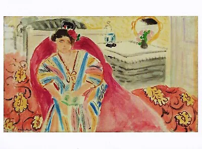 Postcard Henri Matisse  Woman On A Red Sofa  1919-20 The Barnes Foundation MINT  • $4.99