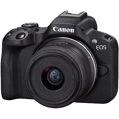 New Canon EOS R50 Mirrorless Camera With 18-45mm Lens Black • £680