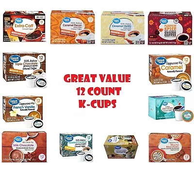 Great Value 12 Count K-Cups • $12.97