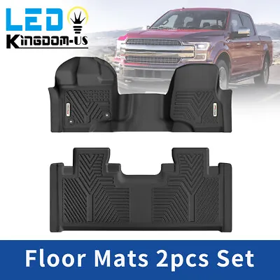 Floor Mats Liners For 2015-2023 Ford F-150 SuperCab TPE All Weather Waterproof • $84.78