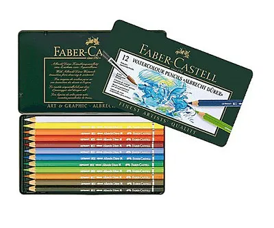 Faber Castell Artist Albrecht Durer Watercolour Pencil Tin Set Of 12  • £17.99