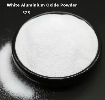 Premium Grade White Aluminium Oxide Powder Opal Gemstone 100g Blast 325 Grit Top • $40