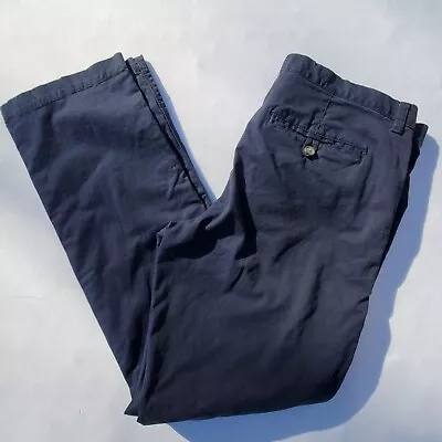 Marc Anthony 34x32 Blue Chino Flat Front Straight Leg Pants • $10