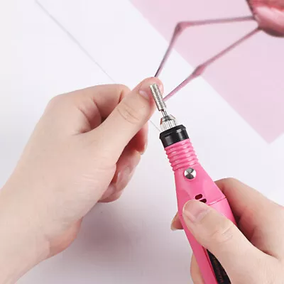 Nail Art Electric File Drill File Acrylic Manicure Pedicure Mini Sander 6 Tools • $6.50