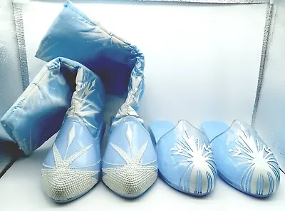 Disney Store Frozen II Elsa Kids Costume Cosplay Dress-Up Boots & Heels Shoes • $16.49