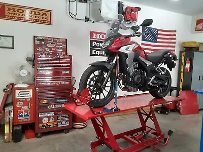 Motorcycle Lift Table Jack Stand Steel Hydraulic Pump Dirt Bike ATV Lift 1000 LB • $1179.99