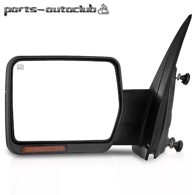 Power Heated LED Signal Light Tow Side Mirror Driver For 07-14 Ford F150 Truck • $51.99