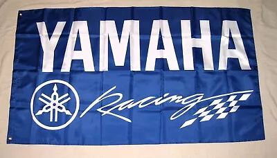 Yamaha Racing 3'x5' Flag Banner Motorcycle Motorcross Man Cave Fast Shipping • $12.94