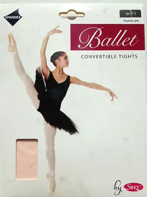 £4.10 • Buy Girls Convertible And Full Foot Ballet Tights Socks Silky Dance Tights 3- 13 Yrs