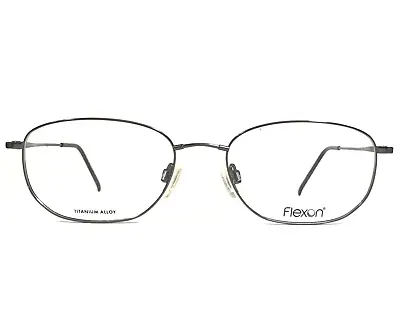 Marchon Eyeglasses Frames FLEXON 600 GUNMETAL Grey Rectangular 54-18-145 • $79.99