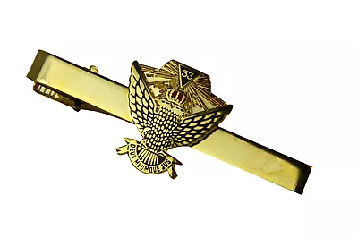 6030859 Tiebar Neck Tie Clasp Mason 33° Scottish Rite Tack Pin Clip Bar Masonic • $18.99