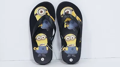 NEW Official Minion Flip Flops Summer Beach Sandals Water Shoes Kid's M 13/1 US • $14.90