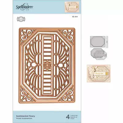 $48.50 • Buy Spellbinders Flourished Fretwork Etched Die By Becca Feeken - Sentimental Finery