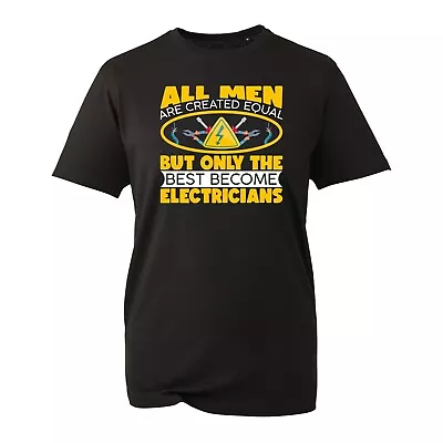 £8.99 • Buy Best Man Become Electricians T-Shirt Electirc Engineers Quote Tools Labour Top