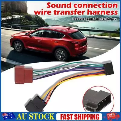 16 Pin ISO Wiring Harness Loom Connector Adaptor Cable For KENWOOD Car Stereo • $9.59