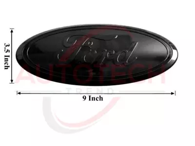 9 Inch X 3.54 Inch All Black Front Grille Oval Badge For Ford F-150 Edge Explore • $65.90