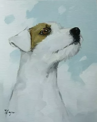 Original Art - Oil Painting - Jack Russell Dog - Portrait By Artist J Payne • $62.17