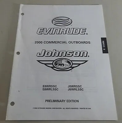 Parts Catalog Johnson Evinrude Outboard E8WRSSC | J8WRSSC Stand 2000 • $21.18