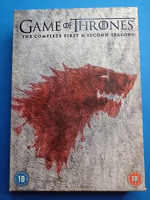 Game Of Thrones Series The Complete First & Second Seasons DVD Box Set 2013 Used • £2.50