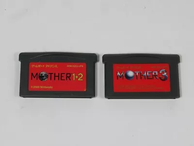 NINTENDO Gameboy Advance GBA Mother1+2 Mother3 Game Cartridge Set Lot • $90