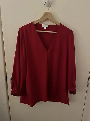 $24 • Buy Witchery Womens Blouse Size 12 Relaxed 