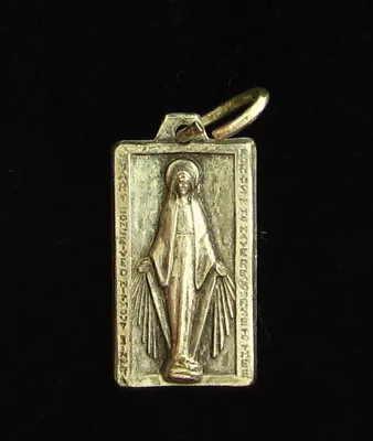 Vintage Mary Miraculous Medal Religious Holy Catholic Petite Medal Small Size • $7.19