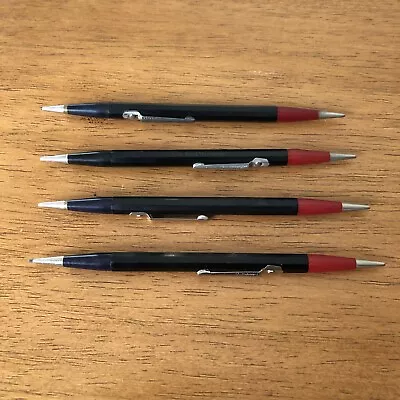 Autopoint US Gov. Vintage Dual Tip Mechanical Pencil Red And Black Lead Lot Of 4 • $29.99