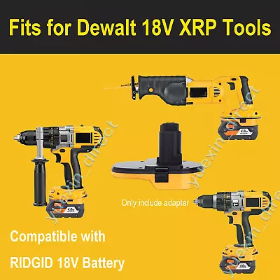 Adapter For Ridgid 18v Aeg Lithium Battery To For Dewalt 18V XRP Power Tools New • $48.10