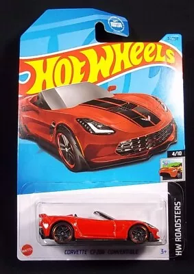 Hot Wheels HW Roadsters Red Corvette C7 Z06 Convertible 4/10 NEW • $4.95