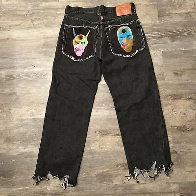 RMC Red Monkey Co Raw Denim Jeans Japanese Folklore Martin Ksohoh Lot 1001 34 • $85