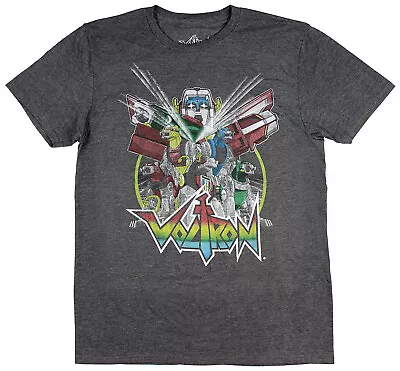 Voltron Men's Distressed Vintage Graphic Design T-Shirt (Large) • $14.99