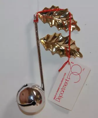 Dept 56 Metal Musical Note Bell Christmas Ornament • $7.99