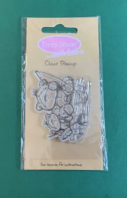 £2.35 • Buy Fizzy Moon Clear Photopolymer Mini Stamp - Fishing