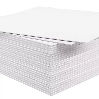 Mat Board Center 50 Pieces 11x14 White Uncut Mat Boards Backing Boards Full Shee • $57.31